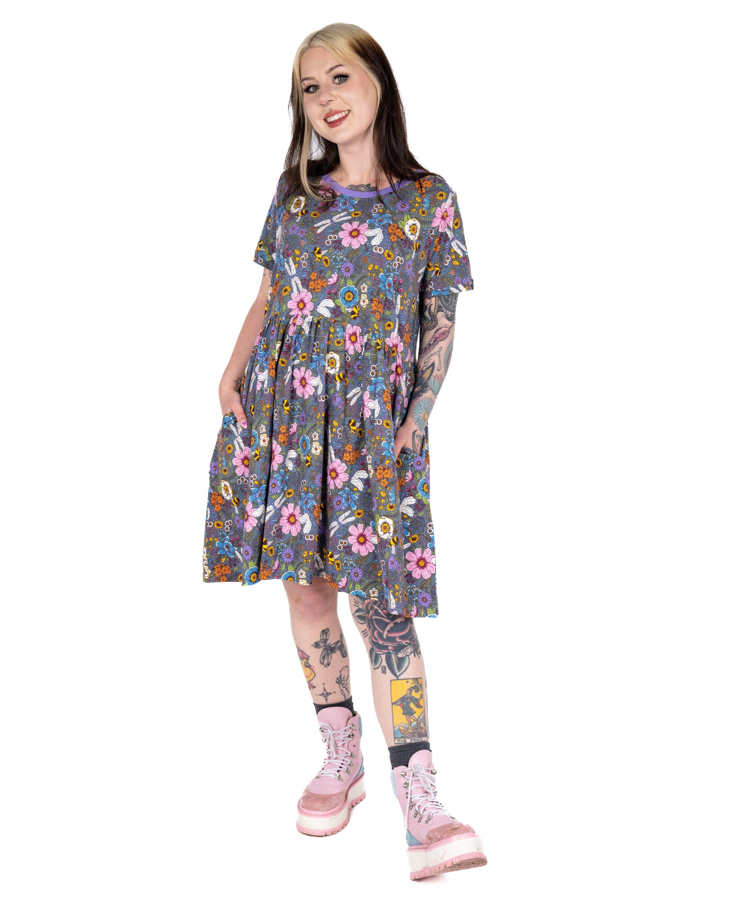 Rebel Romance - Wholesale Dress - Women's - Rebel Romance Cottagecore Stretch Smock Dress4