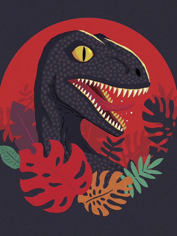 ”Tropic Raptor” - Canvas Print väggdekor för wholesale av Image Conscious, LLC