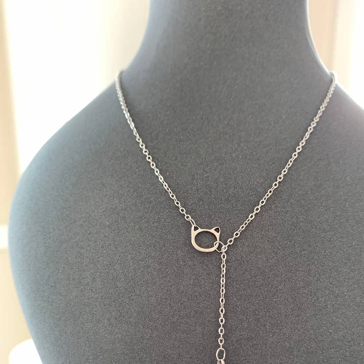 Morris Kitty Cat Jingle Bell necklace for wholesale by Peace Love Bling