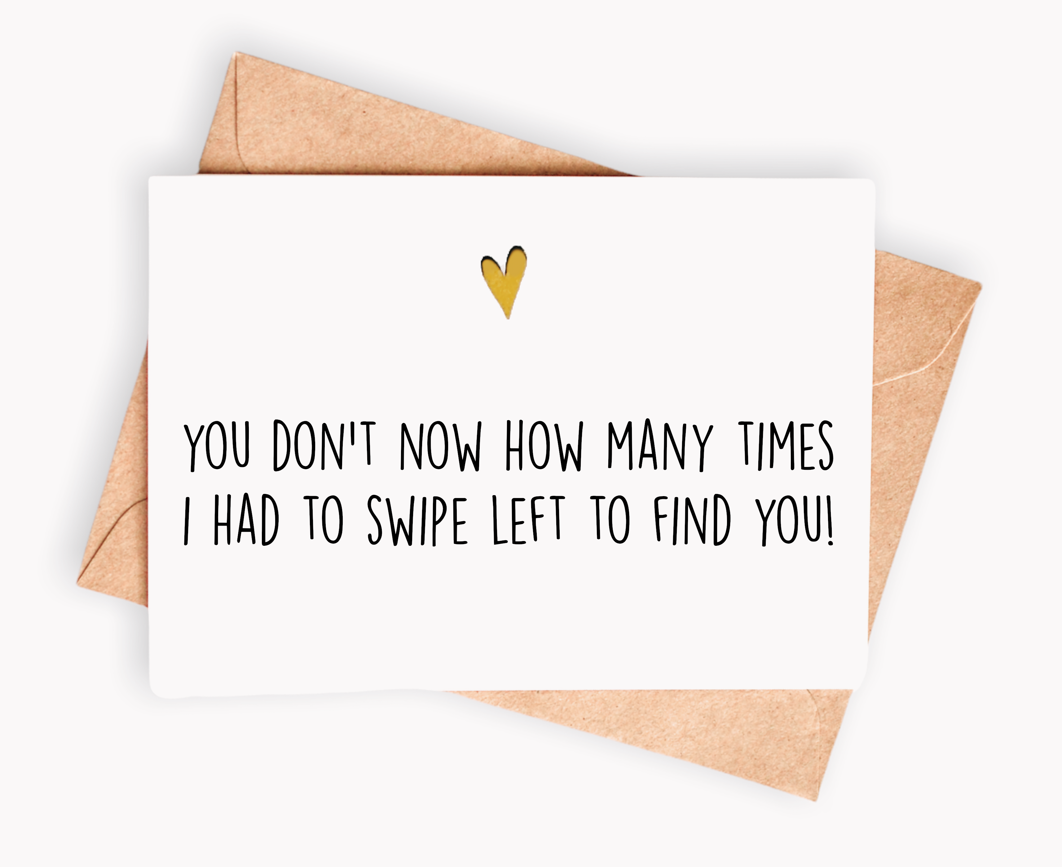 Spicy Cards - Wholesale Love Card - Funny Love card - You don't know how many times swipe left0