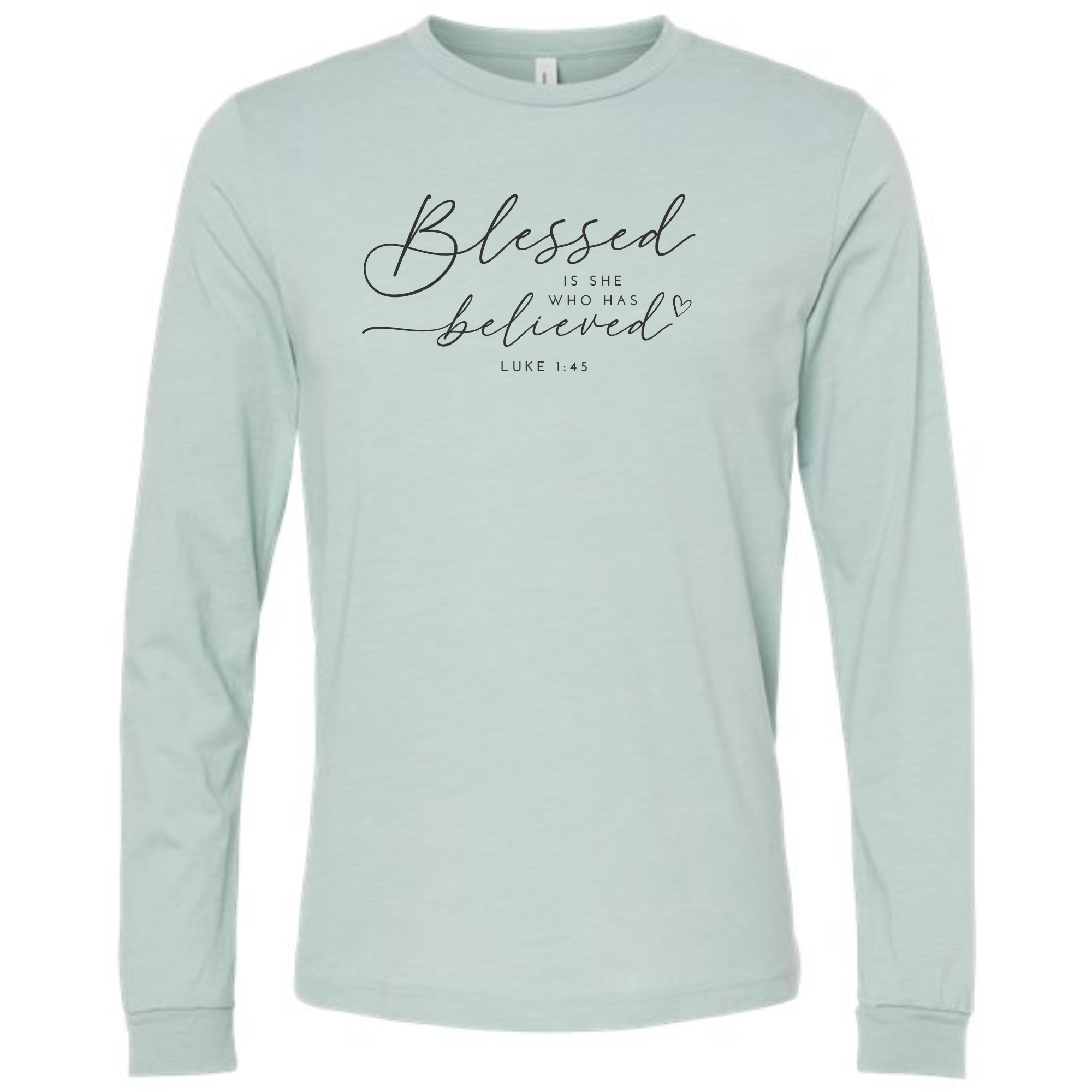 Faith & Life Christian Brands – Großhandel T-Shirt mit Siebdruck – Damen – Blessed Fall Graphic Langarmshirt mit benutzerdefiniertem Vers oder Text9
