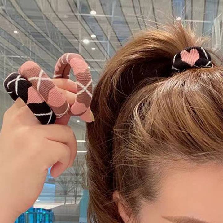 ACCITY - Wholesale Hair Tie - FASHION WIDENED HAIR TIES(5PCS/BOX)_CWAHA050420