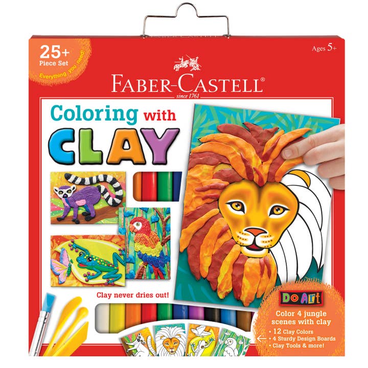 Faber-Castell / Creativity for Kids - Wholesale DIY Craft Kit - Kids - Do Art Coloring with Clay Art Kit for Kids