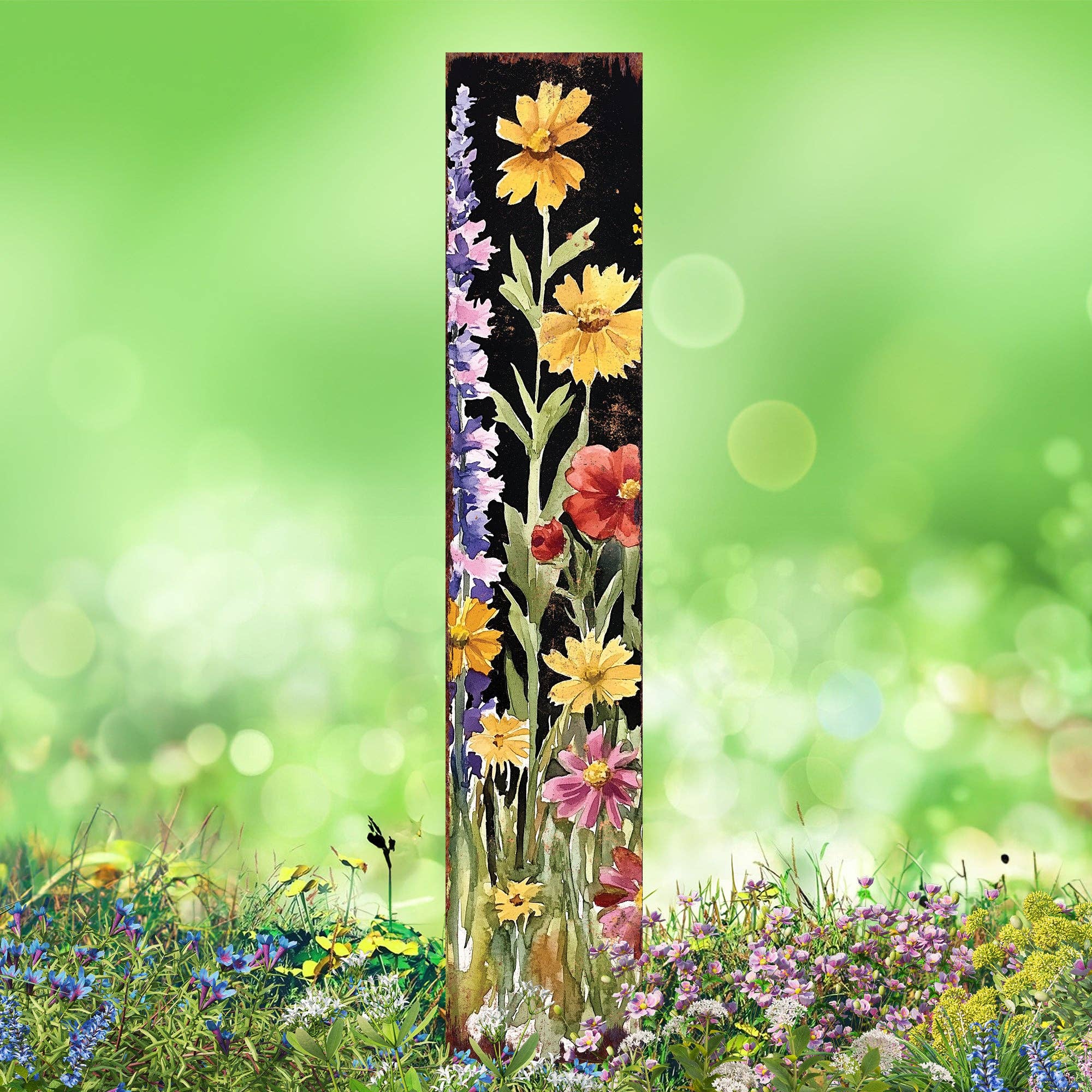 TX USA Corporation - Wholesale Tuin/gazongrondpennen/pinnen - Zomer Wildebloementuin Steker – Levendige Buiten Tuinkunst voor Rustieke Huizen6