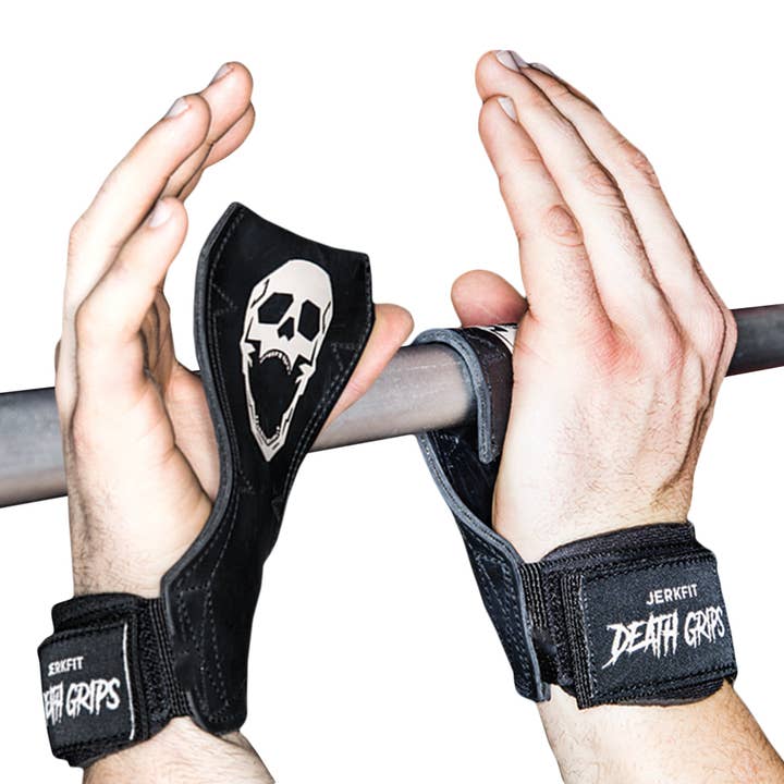 JerkFit – Engroshandel Fitnessudstyr – Death Grips Premium tunge løftestropper