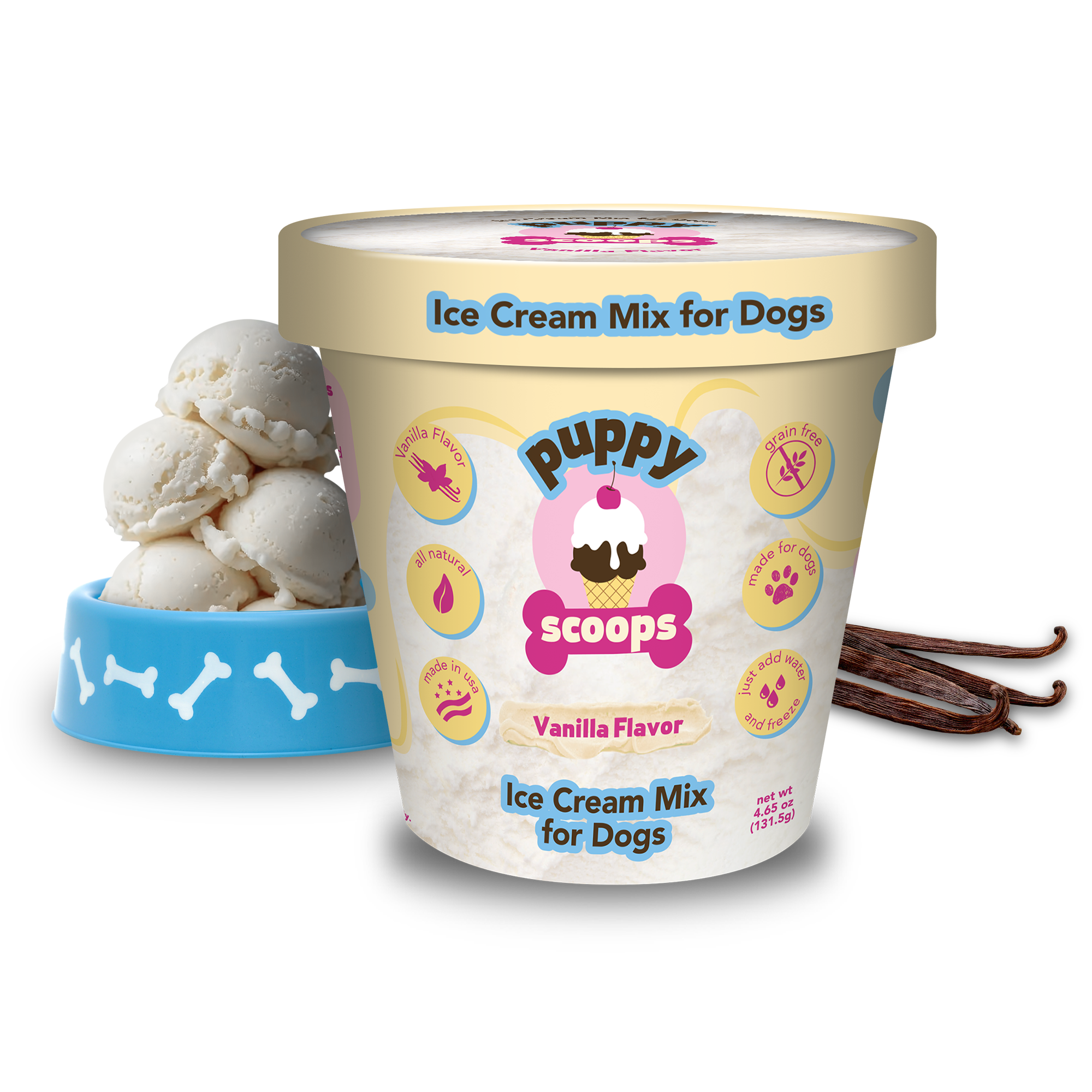 Puppy Cake LLC - Wholesale Pet Treats - Dog - Puppy Scoops Ice Cream Mix for Dogs1