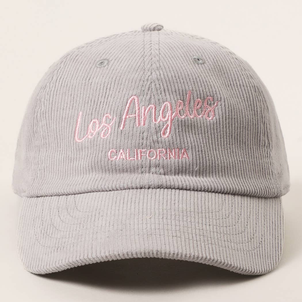 Custom Corduroy Embroidered Hat – Your City & State Design for wholesale on Faire14