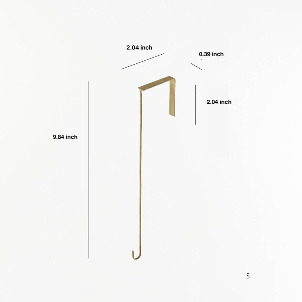 shesay – wholesale Väggkrok – Dörrkrok i mässing – Hängare utan borrning för kransar och hattar6