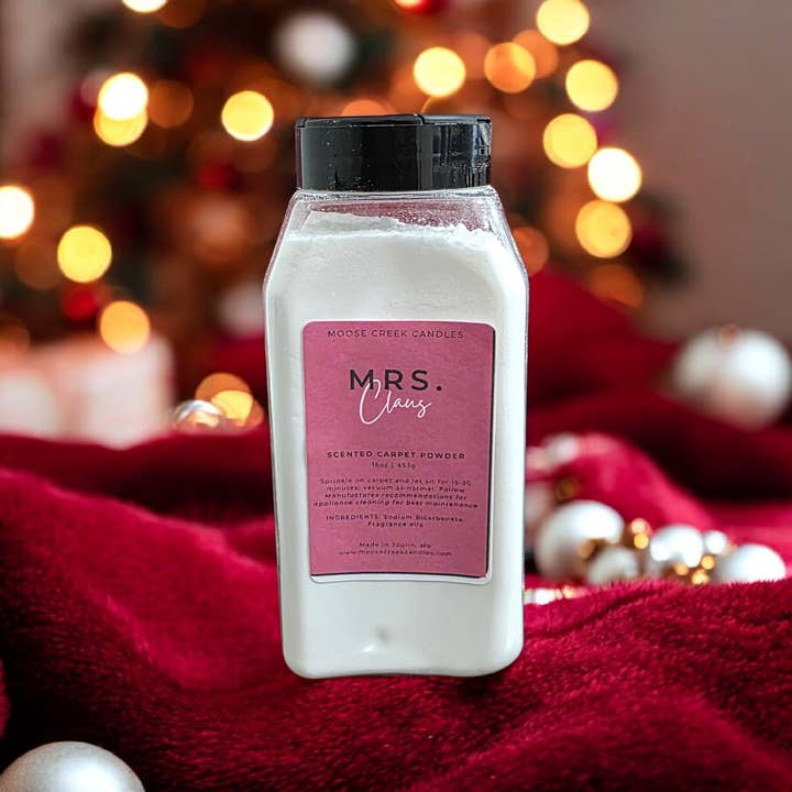 Christmas Cabin | Deodorante per tappeti da 16 once per la vendita all'ingrosso da parte di Moose Creek Candles