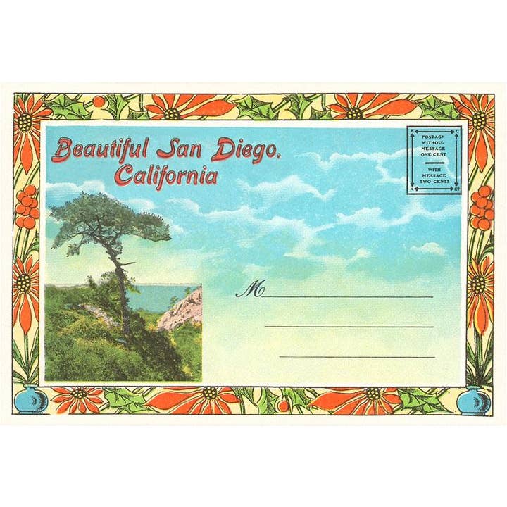 Postkort PF-50 Postkortmappe, Smukke San Diego, Californien for engroshandel hos Found Image Press