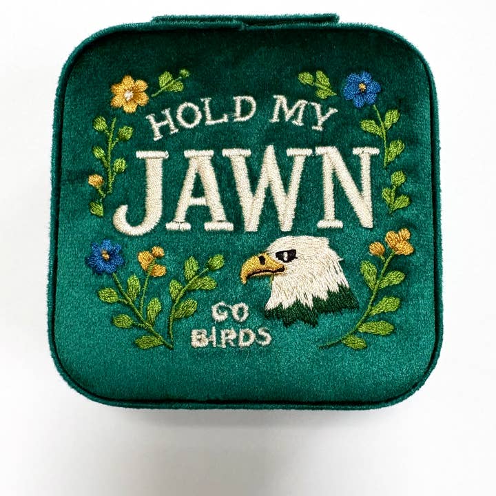 Hold My Jawn  Jewelry Travel Case Box Philadelphia Eagles for wholesale by GeoMetricGem