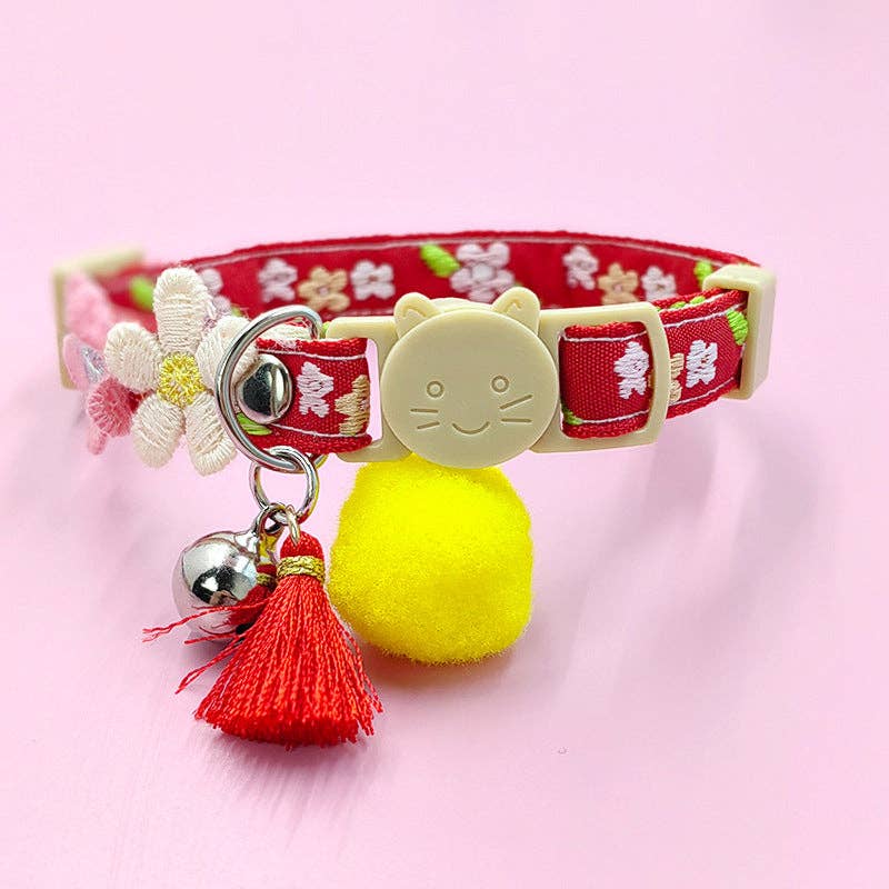 Cheerhunting - Wholesale Pet Collar - Cat - Mokka - Adjustable Cat Collar Flower Design4