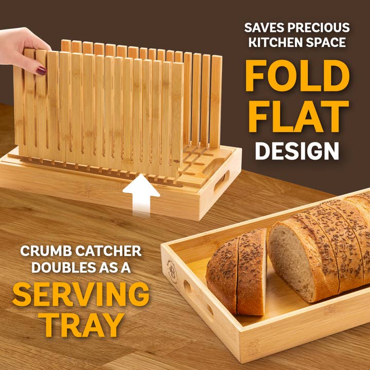 Bambusi - Wholesale Bread Mix - Adjustable Bamboo Bread Slicer for Homemade Loaves12