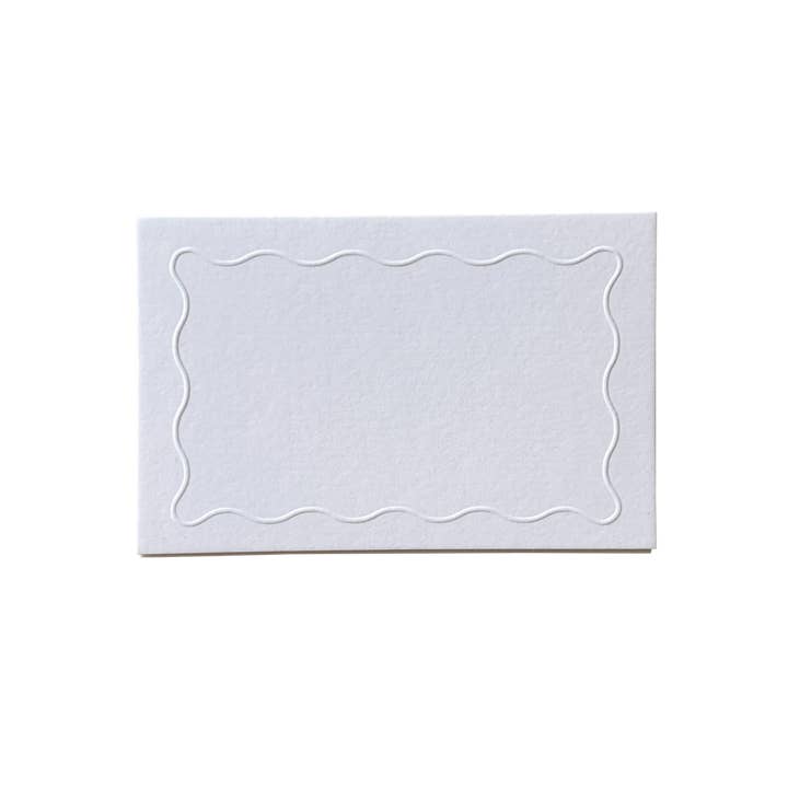 Squiggle Place Cards No. 01 Set of 12 for wholesale by Jaymes Paper