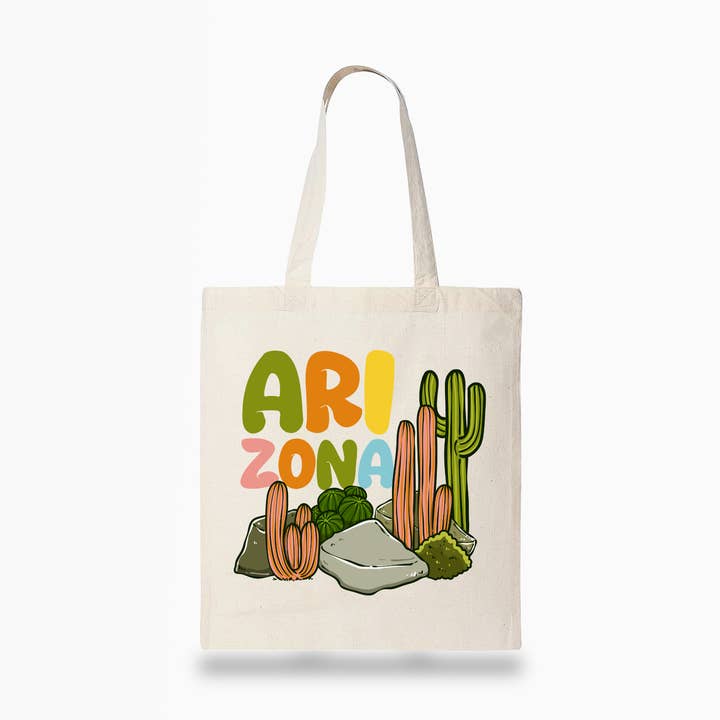 Girls Printing House - Wholesale Tote Bag - Women's - Arizona Cactus rock Tote Bag 0