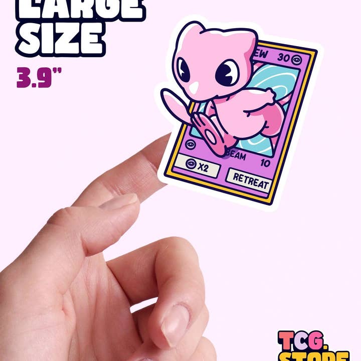 TCG.Store - TCGDOTSTORE - Wholesale Sticker - Mew Pokémon Sticker2