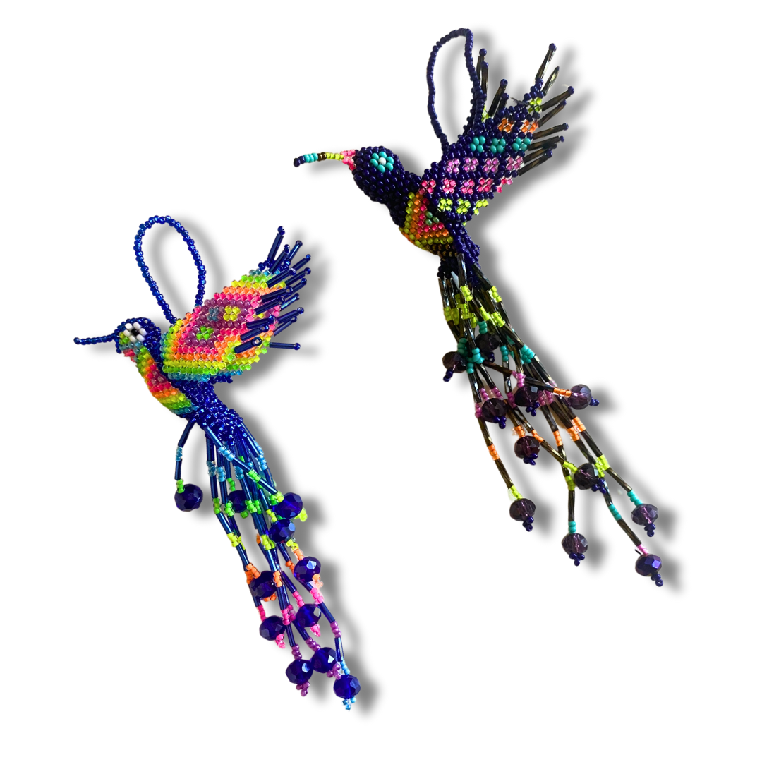 Lumily - Vente Objets de décoration - Grande ornement de perles de graine de colibri - Guatemala11