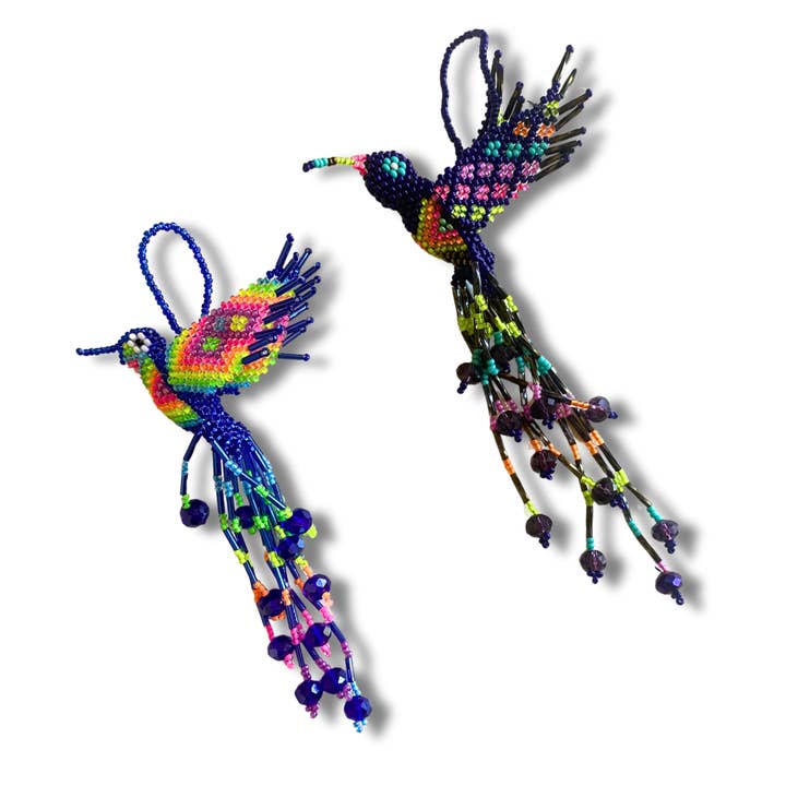 Lumily - Vente Objets de décoration - Grande ornement de perles de graine de colibri - Guatemala11