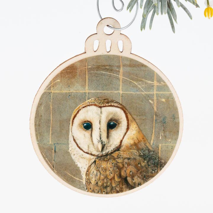 Barn Owl Ornament | Christmas Ornament | Bird Ornament | Wooden Ornament | Bird Art | Bird Painting | Gift for Her | Christmas Owl Ornament and other Purchase Wholesale ornaments for orphans. Free Returns & Net 60 Terms on Faire trending on Faire.