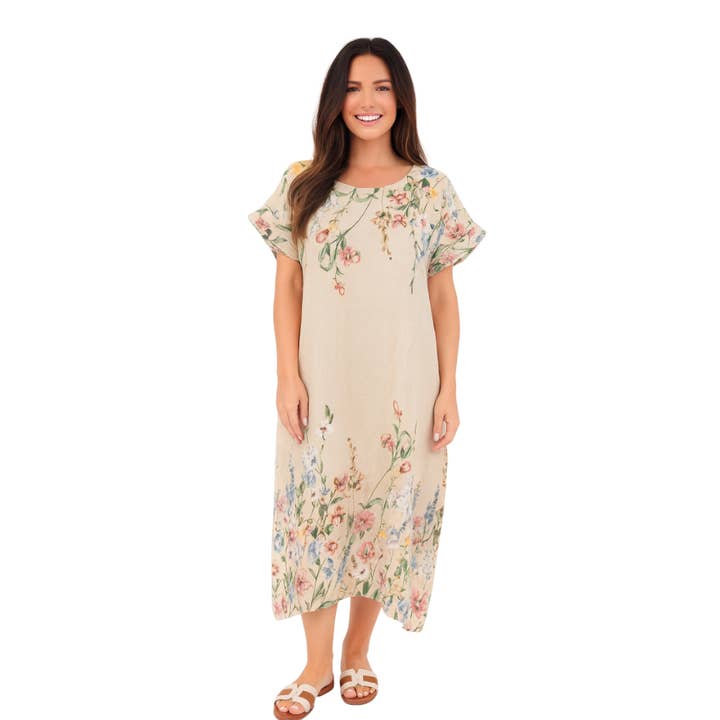 Robe en lin italien Cashmere Vera May 6732 pour la vente par VeraMay