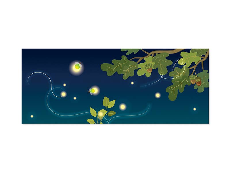 Up With Paper - Wholesale Birthday Card - Fireflies Panoramic Pop-Up Card1