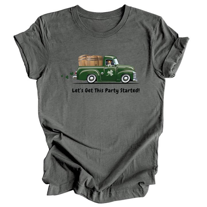 Let's Get This Party Started | Dog Themed St. Pats Shirt for wholesale by Luv the paw