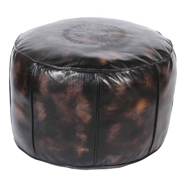 Casa Moro - Wholesale Pouf - Moroccan leather seat cushion Asli ottoman pouf5