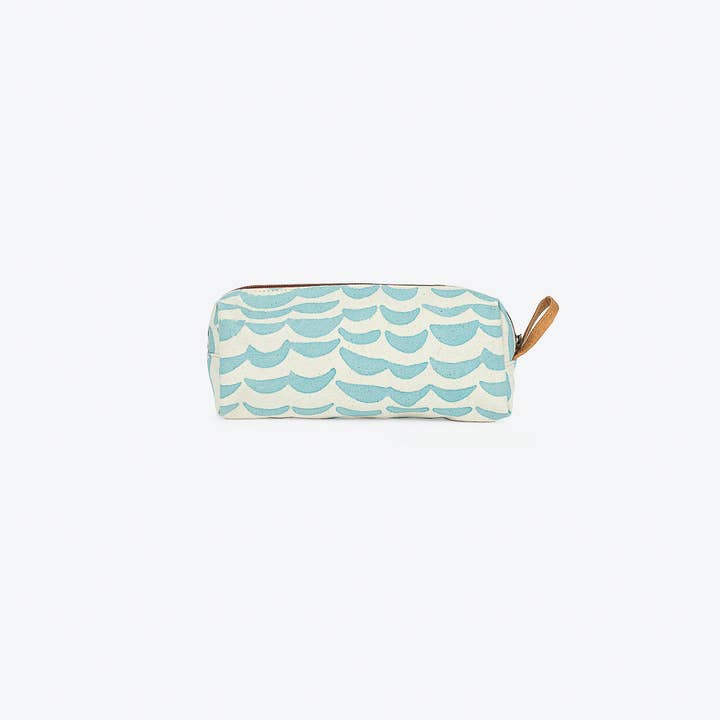 JOYN - Wholesale Pencil Case/Pouch - Utility Pouch in Blue Wave Print