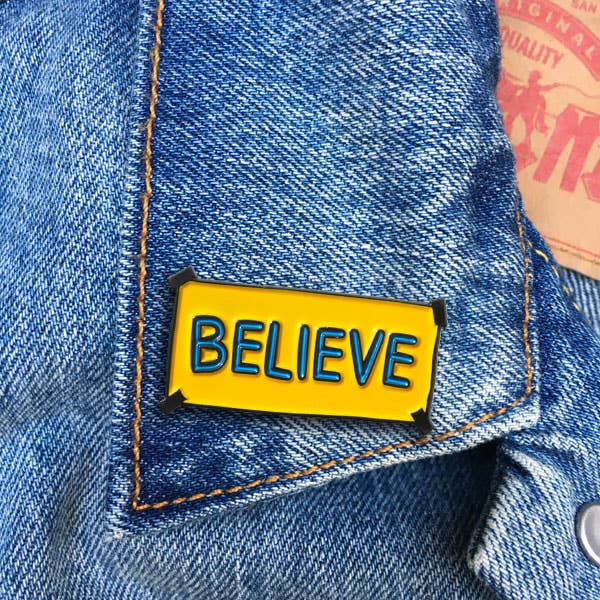THE FOUND - Wholesale Lapel Pin/Button - Ted Believe Sign Pin2