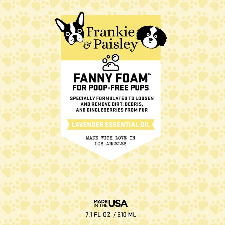 Frankie & Paisley Pet Products - Wholesale Pet Grooming Aid - Dog - Fanny Foam™ Doggy Dingleberry Remover & Muddy Paw Treatment8