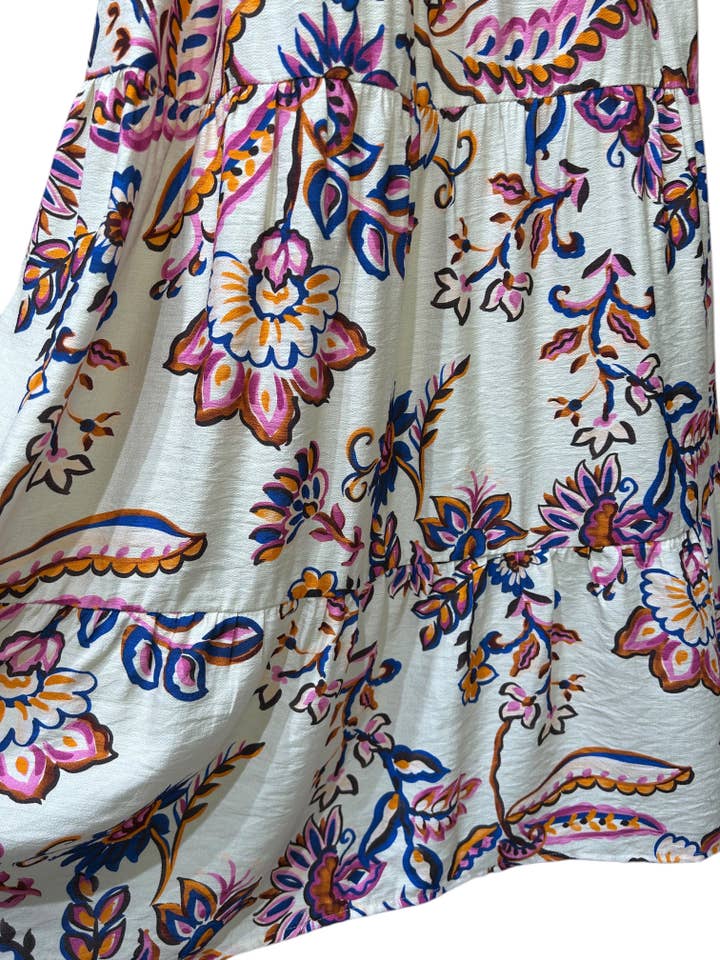 IN APRIL 1986 - SAS IDK - Wholesale Dress - Women's - Colorful paisley print bohemian long dress R51765