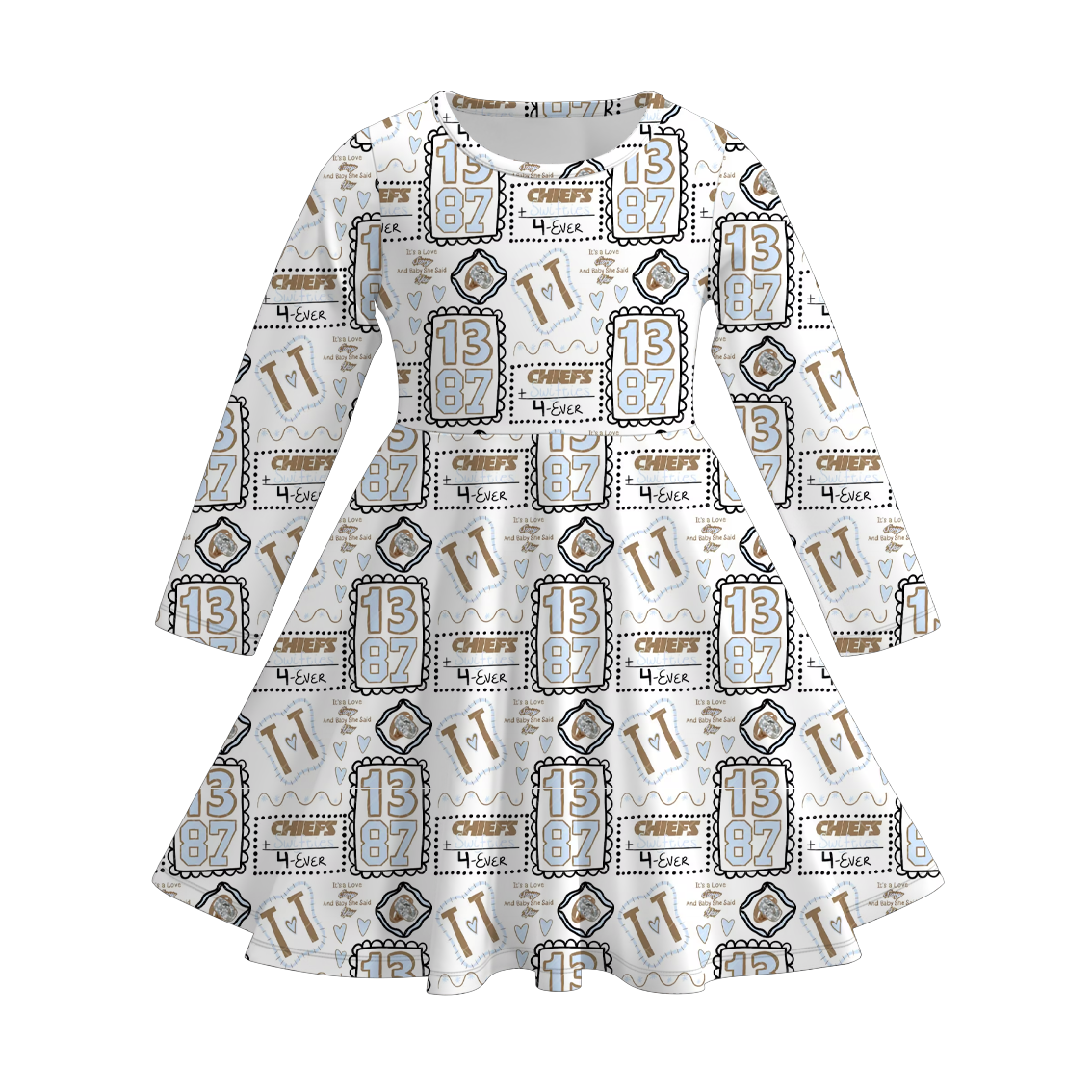 Little Trendy - Vente Robe – enfant - Robe tourbillon maillot de football pour filles1