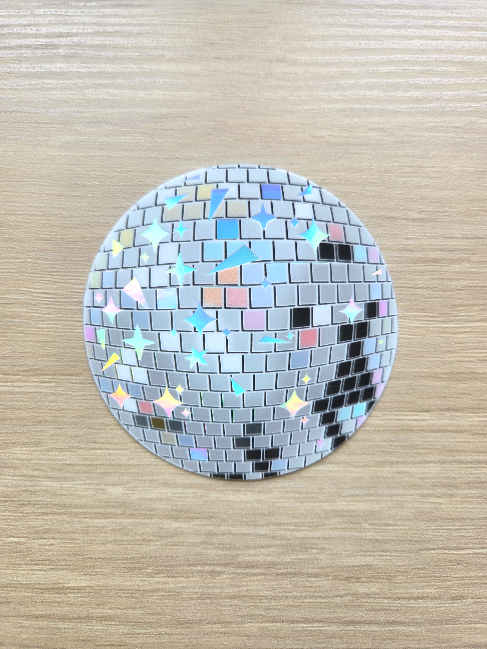 Turiberry - Wholesale Sticker - Holographic Disco Ball Sticker (3 x 3 in)1