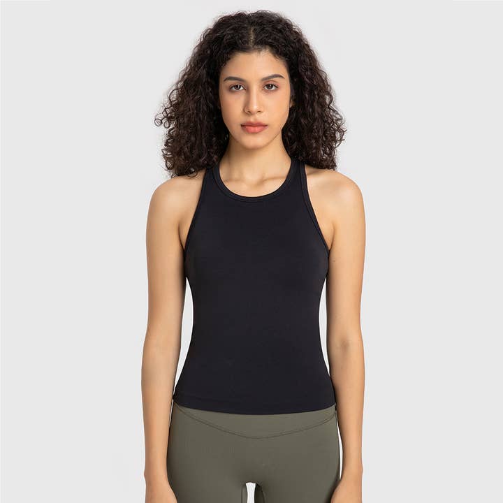Sodalemon - Wholesale Tank top – Women′s - Women Elastic Breathable Yoga Sport Fitness Tank Top6