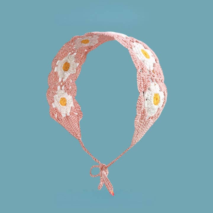 Funkyrel® Atzbranding Limited – Bandana - Mulher por atacado – Haila - Bandolete de Flores em Croché - O Acessório Perfeito para o Verão7