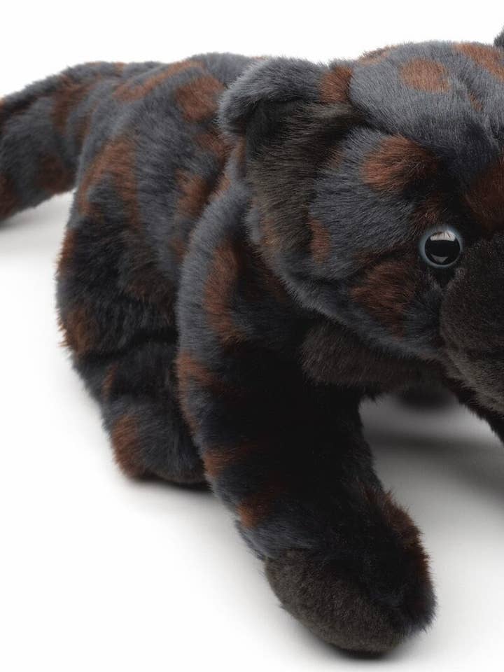 Black panther, sitting - cuddly/plush toy for wholesale by Uni Toys