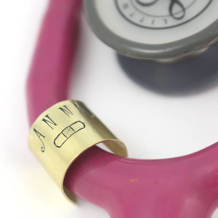 Personalized Stethoscope ID Tag and Charm Nurse Gift for wholesale by The Silver Diva