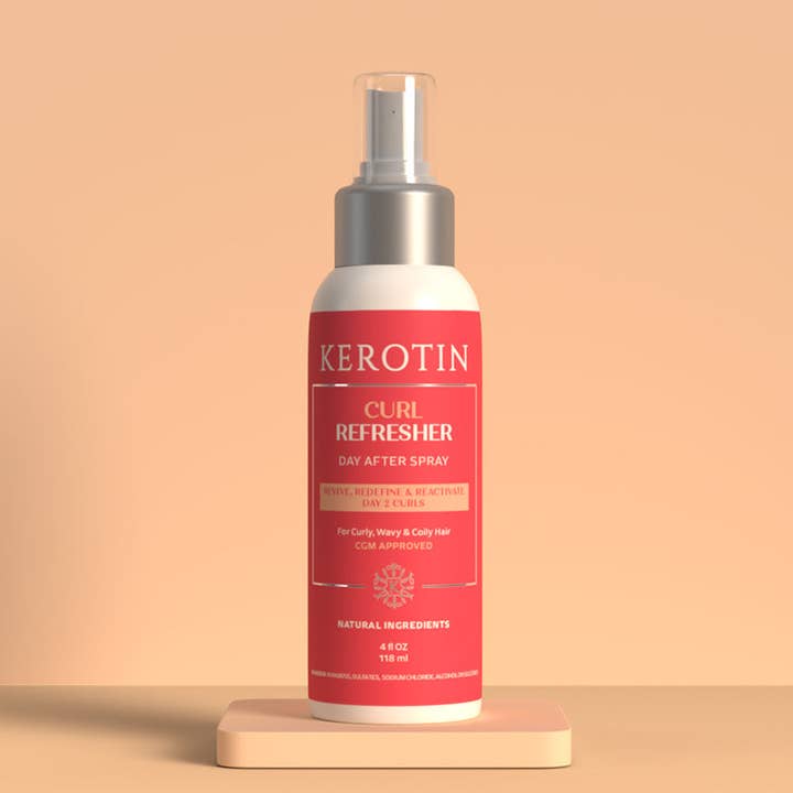 Spray jour après Curl Refresher pour la vente par Kerotin Hair Care