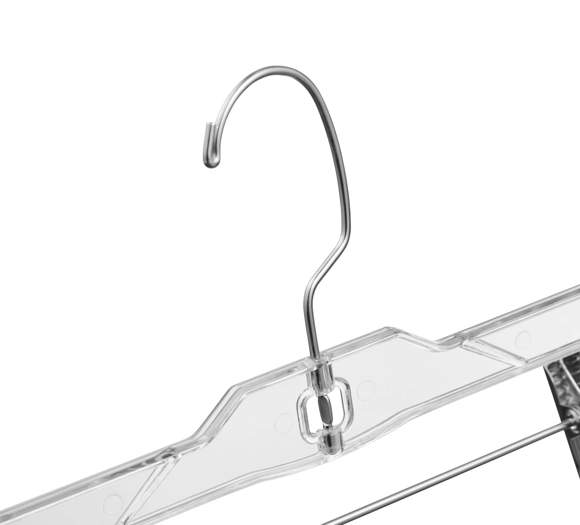 DEILSY - Wholesale Clothes hangers - Plastic Pant Skirt Hangers Clip (4 Pcs Per Paper Sleeve)5