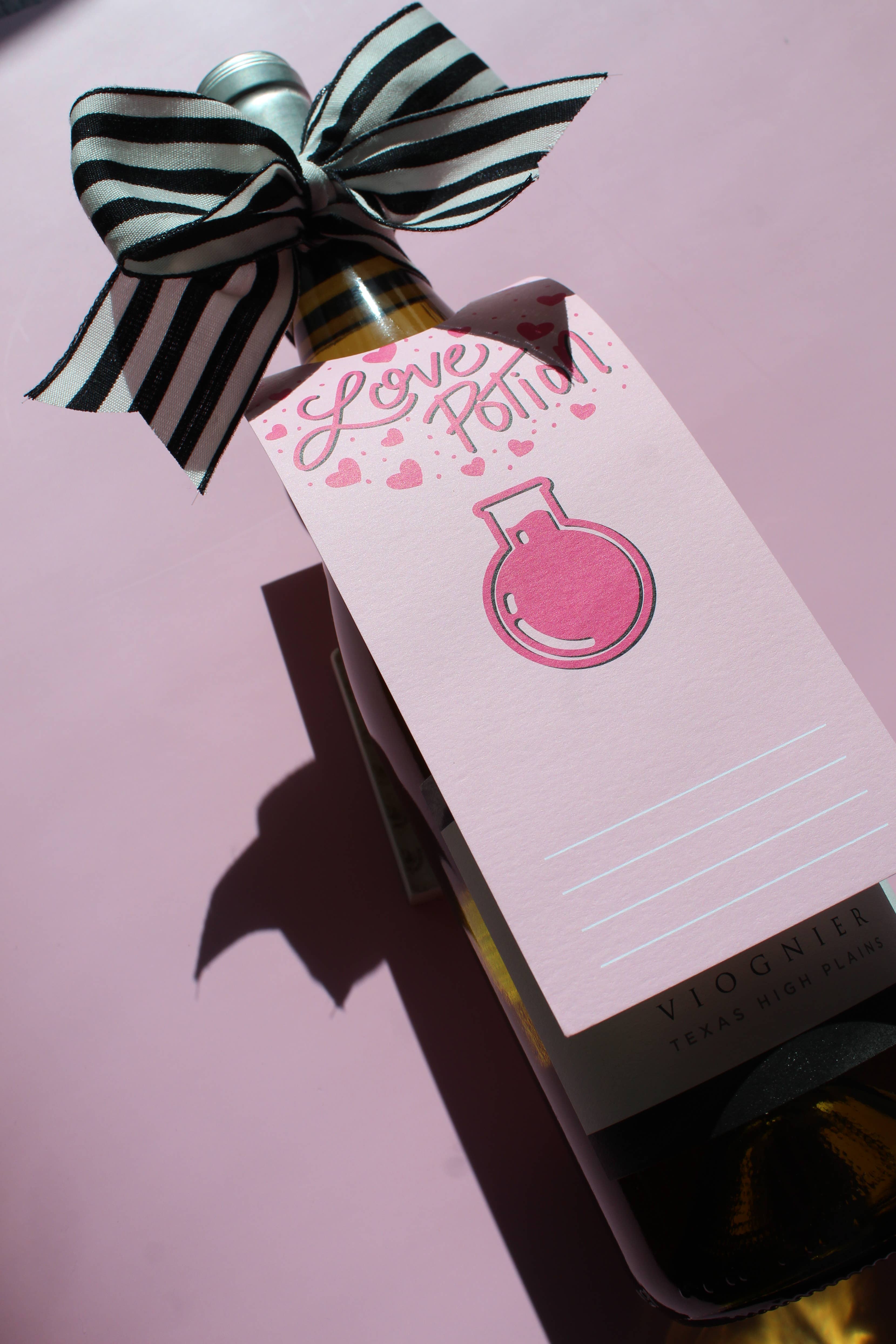 Birdie Mae Designs - Wholesale Gift Tag - Love Potion Valentine Bottle Neck Gift Tag Set with Ribbon4
