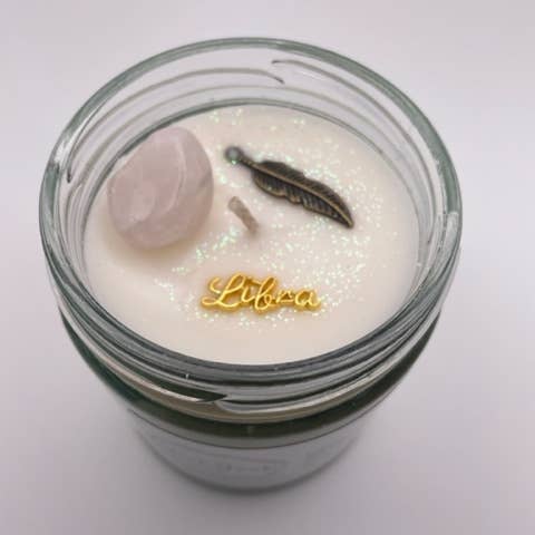 Bougie en cristal de guérison Balance 8 oz pour la vente par Ritual Junkie