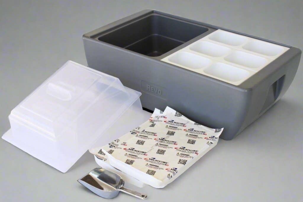 REVO Coolers - Wholesale Cooler/Cooler Bag - Dubler HEAT Flameless Chafer™ | Metallic Gray1