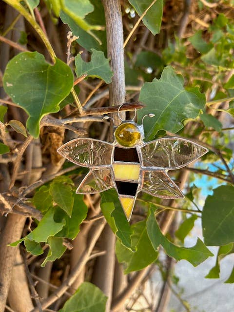 Stained glass stars and Talavera - Wholesale Suncatcher - 🐝 Bee Stained Glass Suncatcher3