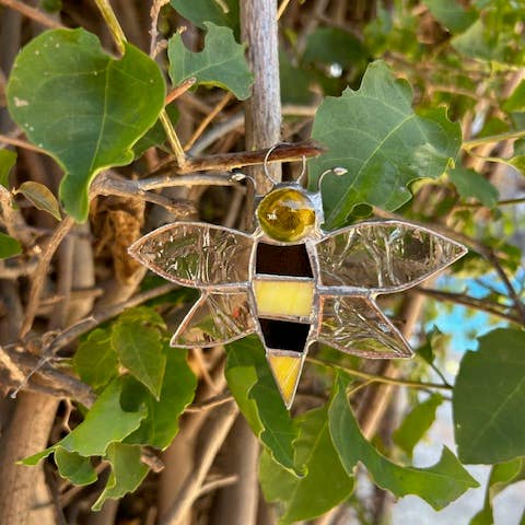 Stained glass stars and Talavera - Wholesale Suncatcher - 🐝 Bee Stained Glass Suncatcher3