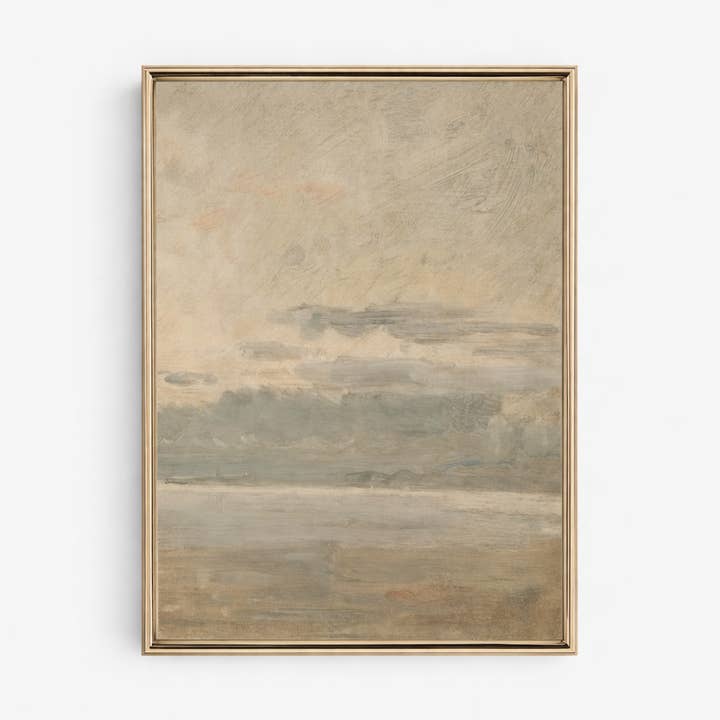 Soft Shoreline Landscape Canvas Print for wholesale by Love Eleanor Canvas