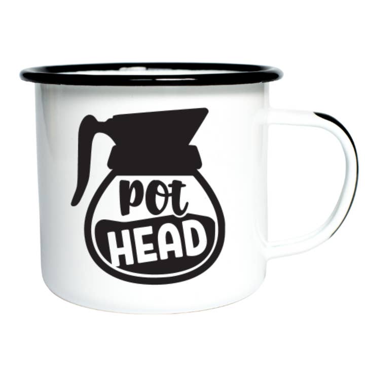 POT HEAD | Enamel Mug for wholesale by Swag Brewery
