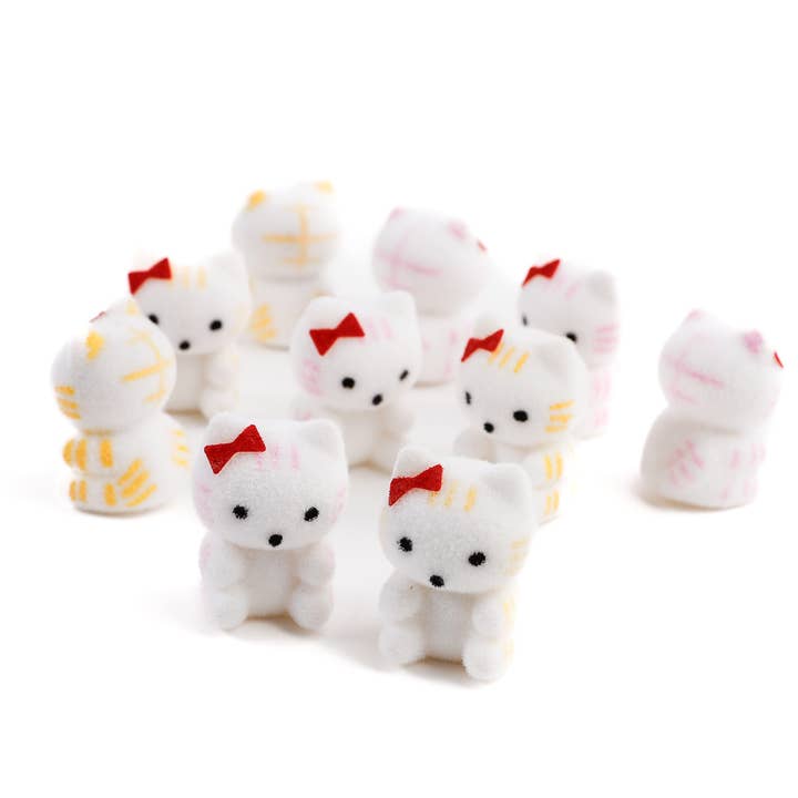 Factory Direct Craft - Wholesale Decorative Tabletop Object - 1" Flocked Baby Kittens (Bag of 24 Cats) 4