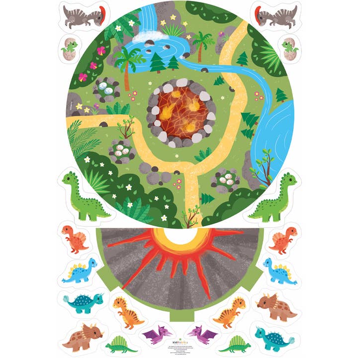 Kidifabrics – wholesale Craft sewing kit – The dinosaur carpet to sew1