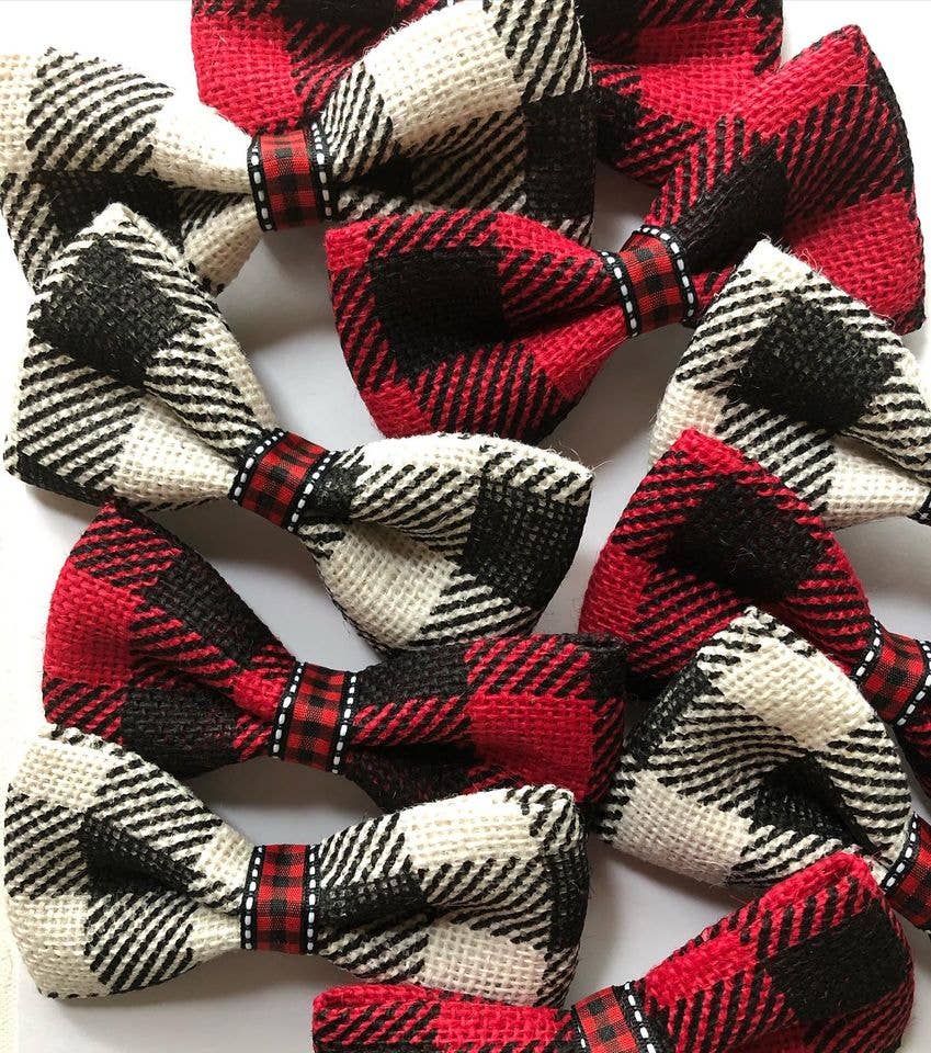 DOG BOW TIES - Wholesale Pet Bow Tie - Dog - *Checkered Plaid