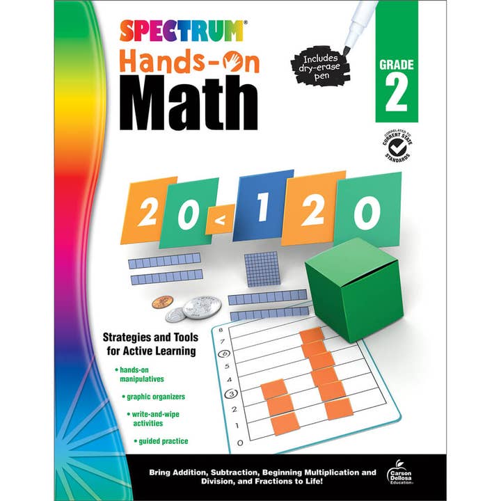 Carson Dellosa Education - Wholesale Education - Spectrum Hands-On Math , Grade 2